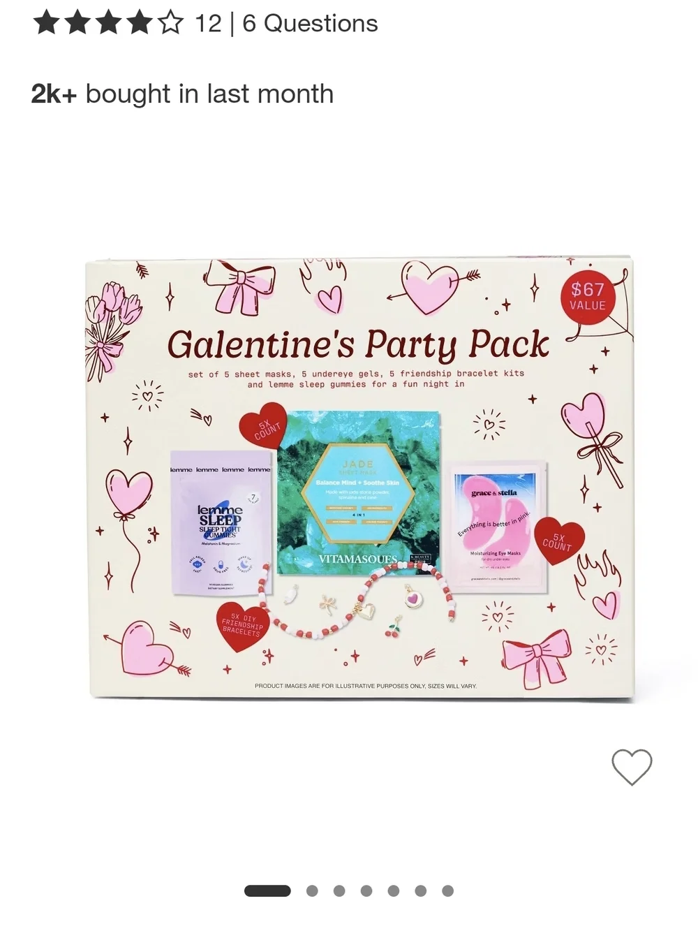 Galentine's Party Pack - Pink Decorative Gift Set